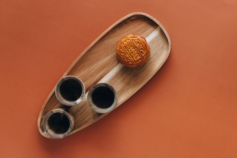 Carved Wood Serving Tray